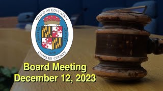 Board Meeting - December 12, 2023
