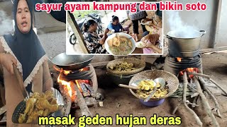 Masak geden hujan deras makan soto rame-rame ⁉️ Mbak iti vlog