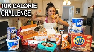 10K Calorie Challenge | Girl VS food | Epic Cheat Day | Ashley Nocera
