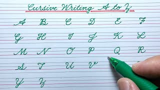 Cursive writing A to Z | Cursive ABCD | Cursive handwriting practice | English capital letters ABCD