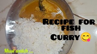 New recipe of fish curry🤤.......