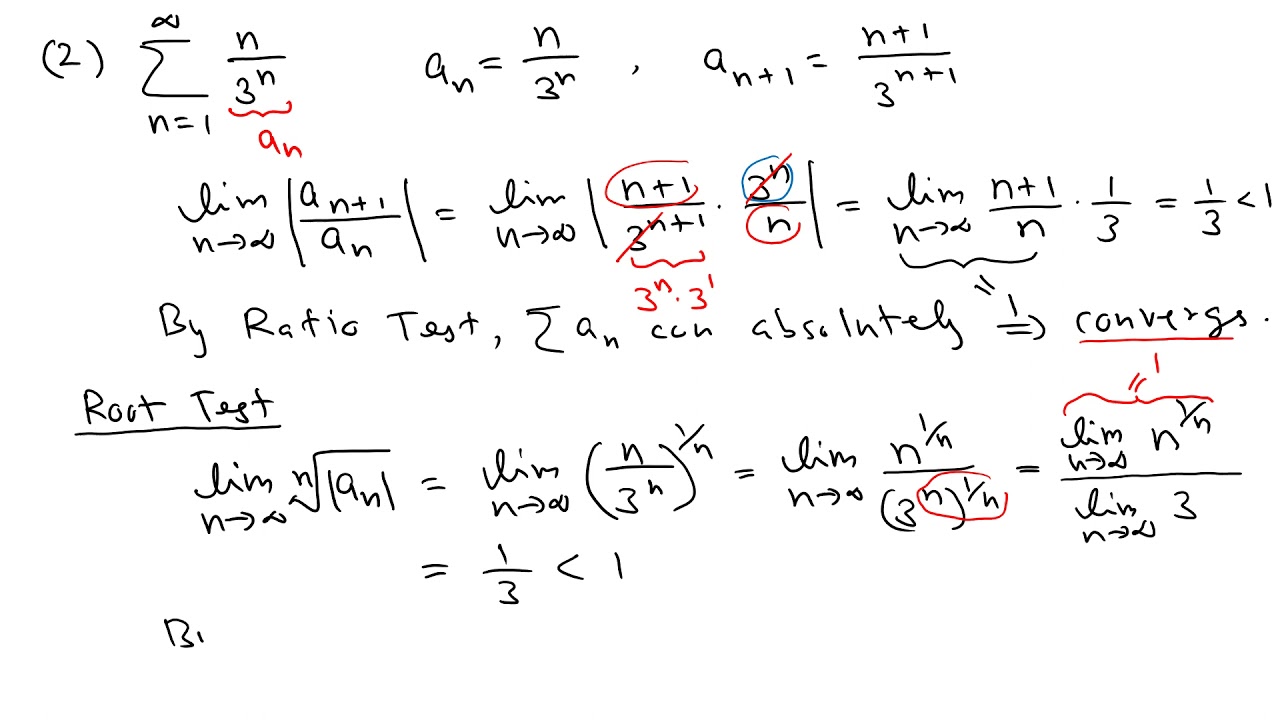 Tests For Convergence Of Series | Calculus 2 | Practice Problems | Part ...