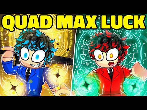 QUAD MAX LUCK for the RAREST AURAS in Roblox Sol#39s RNG