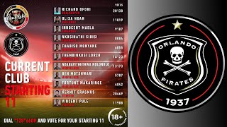 ORLANDO PIRATES CURRENT XI FOR BLACK LABEL CUP