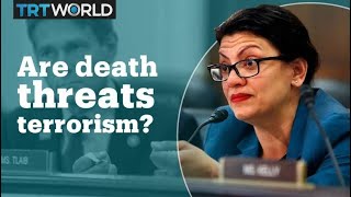 Rashida Tlaib gets emotional while reading death threat she received