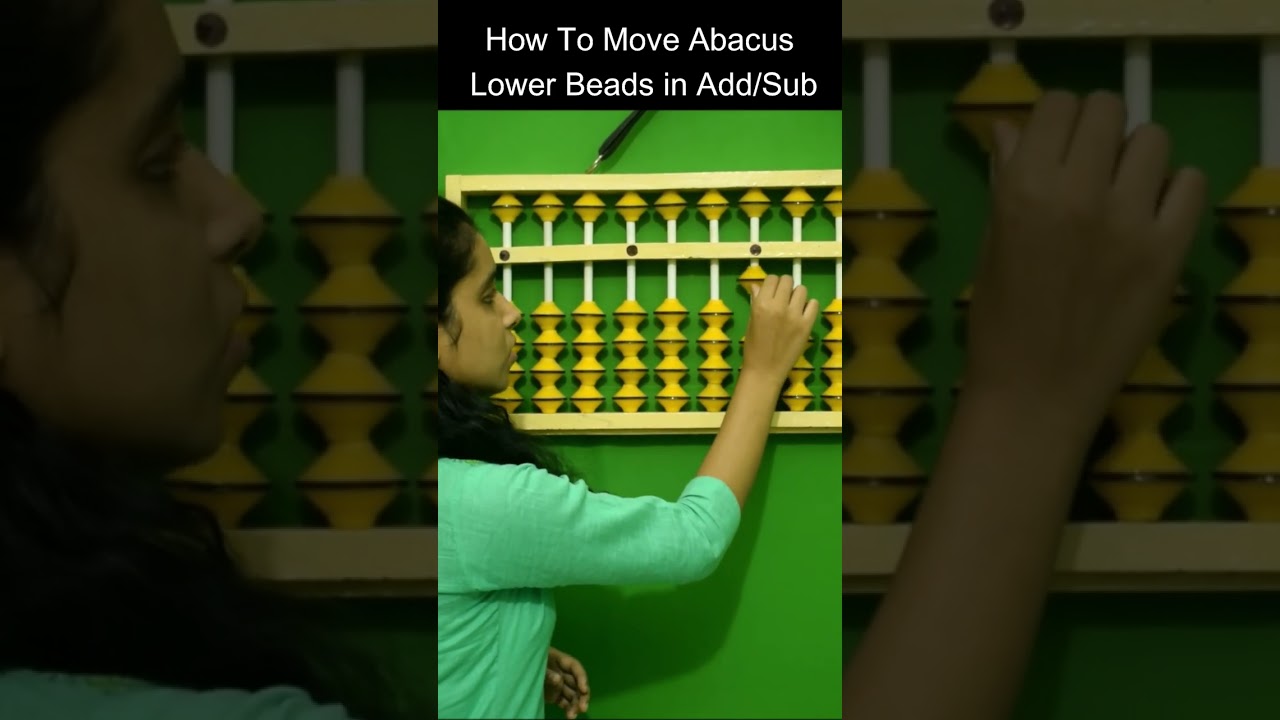 Abacus Lower Beads Addition Subtraction Youtube