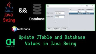 Update JTable and Database Values in Java Swing