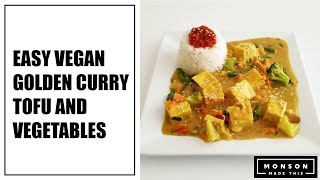 Easy Vegan Golden Curry with Tofu and Vegetables