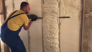 London Insulation - spray-foam insulation - cut back