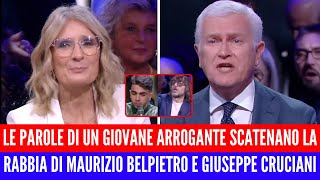 MAURIZIO BELPIETRO E CRUCIANI METTONO KO UN GIOVANE ARROGANTE E UMILIANO SIMONA MALPEZZI