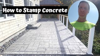 How To Stamp Concrete Patios | Majestic Ashlar Slate Stamped Concrete