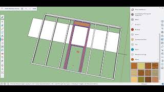 SketchUp 19 Window Frame (Sill Plate \u0026 Cripple Studs)