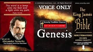 1. |  Genesis { Scourby AUDIO BIBLE KJV } "Thy Word is a lamp unto my feet"  Psalm: 119-105