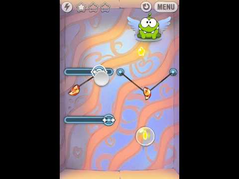 Cut The Rope 5–14 – Walkthrough/Solution (Valentine Box) – Level Guide.