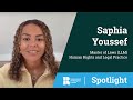 Saphia Youssef, Master of Laws (LLM) Human Rights and Legal Practice | Roehampton Spotlight