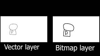 P. Man Vector layer Vs Bitmap layer