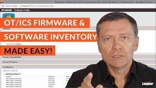 OT/ICS Firmware & Software Inventory made easy