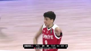 EMRE TUNCA(BORN:2005)U18 EUROPEAN TOURNAMENT HIGHLIGHTS.TEAM:INSTANBUL ANKA SPOR KULUBU