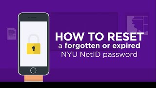 Reset a Forgotten or Expired NYU NetID Password