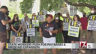 NC state workers push for pay raises & medicaid expansion