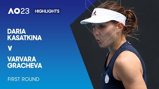 Daria Kasatkina v Varvara Gracheva Highlights | Australian Open 2023 First Round