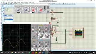 SIMULASI RANGKAIAN INTEGRATOR MENGGUNAKAN PROTEUS