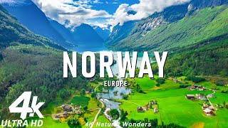 Norway 4K - Breathtaking Landscapes, Serene Waterfalls \u0026 Soothing Piano