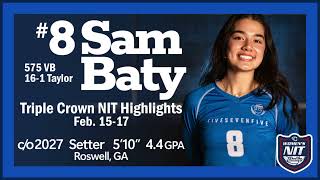 2025 Triple Crown NIT Highlights - Sam Baty 5'10\