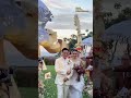 momen wedding kiss rizky febian dan mahalini saat resepsi kedua di bali artis kabarartis mahalini