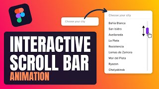 How to Create Interactive Scrollbar Animation in Figma | Figma Tutorial