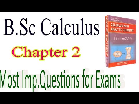 B.Sc Calculus | Chapter 2 | Important Questions - YouTube