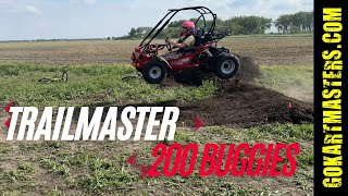 Trailmaster 200 XRS and 200 XRX Go Kart Overview | Review with Rider  Size Comparison