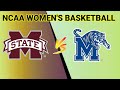 Mississippi State Bulldogs vs Memphis Tigers | 2024 NCAA WOMEN'S BASKETBALL LIVE SCORE