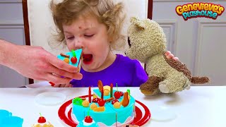 Let's make a toy Birthday Cake for Genevieve's stuffie!