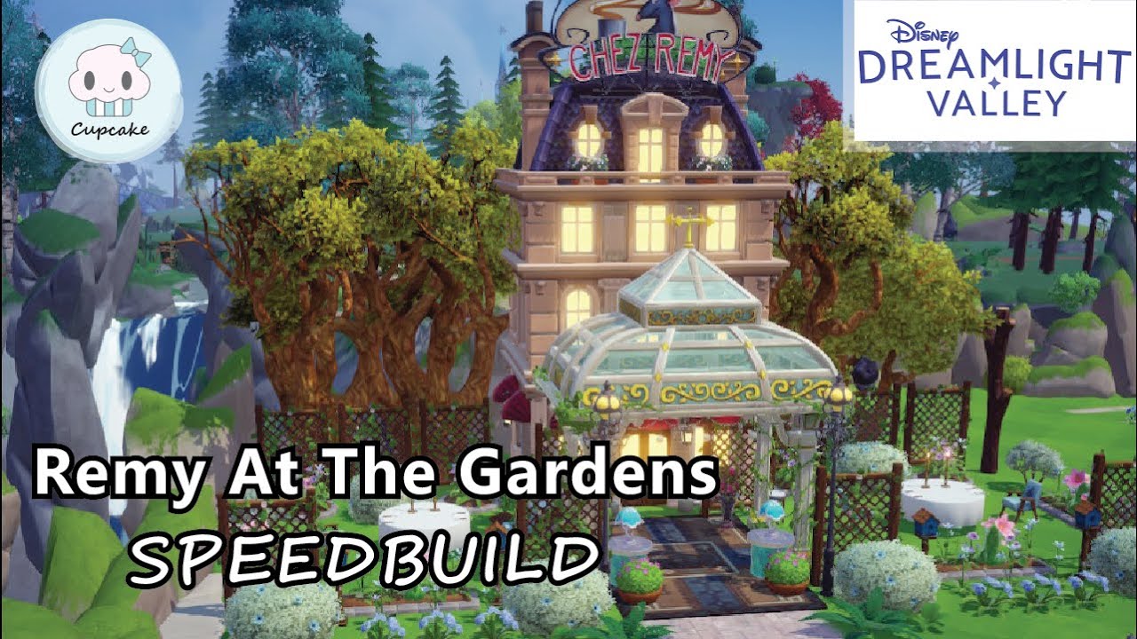 Remy At The Gardens // SPEED BUILD // Dreamlight Valley // Remy's ...