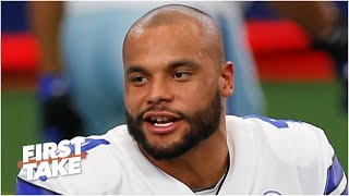Does Dak Prescott's huge contract show he is being overvalued? First Take debate