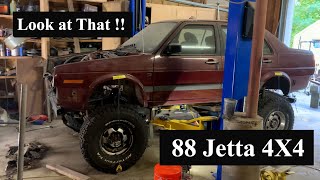 Fitting 88 Jetta on 95 Wrangler Frame