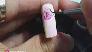 美甲水彩彩绘教程，NAIL ART TUTORIAL video clip 01, Ez Nail Academy