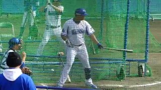 2016年2月4日 横浜DeNAベイスターズ　春季キャンプ ロペス選手のフリー打撃