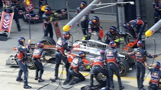 F1 HISTORY 2011 Chinese GP ||| Button Pulls Into The Wrong Box ||| Funny moment