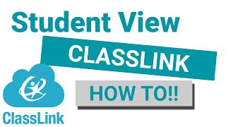 Student Dashboard on Classlink, how to get into their Apps for easy login, printing their QR Code