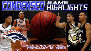 CIFSS Open Division Pool B Round 1 - Roosevelt vs Heritage Christian - Condensed Game 4K