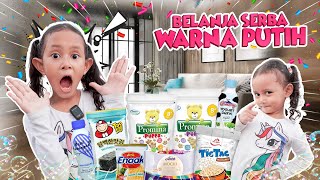 QAIREEN DAN KIRANA BORONG DAN REVIEW SEMUA JAJANAN SERBA WARNA PUTIH‼️🤩