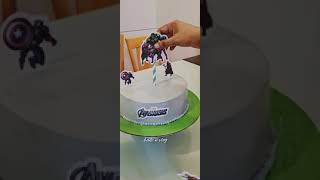 മോന്റെ birthday-ക്ക് അവന്റെ പ്രിയപ്പെട്ട avengers cake ഉണ്ടാക്കി #avengers cake #shorts