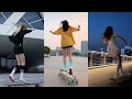 2021 TIKTOK Longboard Skateboard fashion show compilation with boy and girl | latest video