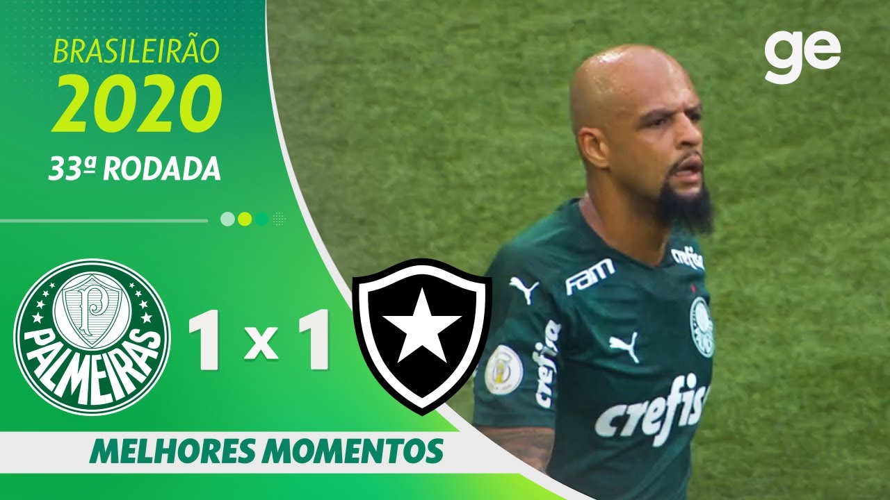 PALMEIRAS 1 X 1 BOTAFOGO | MELHORES MOMENTOS | 33ª RODADA BRASILEIRÃO ...