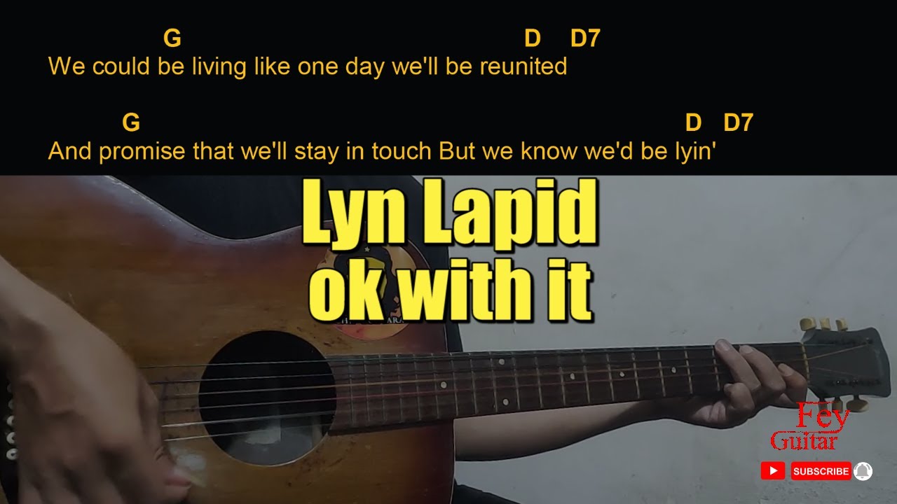 Lyn Lapid - Ok With It Guitar Chords Cover - YouTube