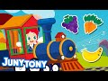 🌈🚂 Kereta Warna Pelangi | Naik Kereta Api | Lagu Anak Anak | JunyTony Bahasa Indonesia