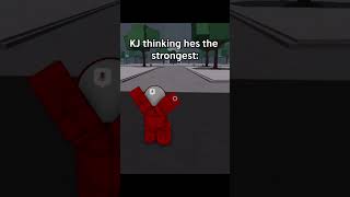 KJ is NOT the strongest character.. 😭💀 | #thestongestbattlegrounds #roblox #shorts #tsb