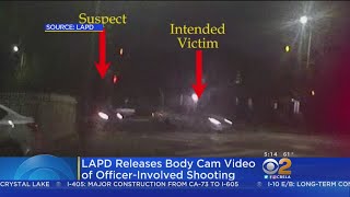 Video: Gunfire Erupts Between Would-Be Carjacker, LAPD Officer
